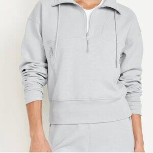 Old Navy Active Dynamic Fleece Breathable crop top sweatshirt size Small- NEW